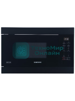 Микроволновая печь встраиваемая Samsung MG22M8054AK/BW черный, 22 л, 850 Вт, переключатели - сенсор