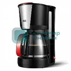 Кофеварка капельная BQ CM1008 черный/красный, исп. кофе - молотый, 1.25 л, 1000 Вт.