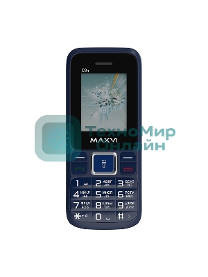 Мобильный телефон Maxvi C3n маренго