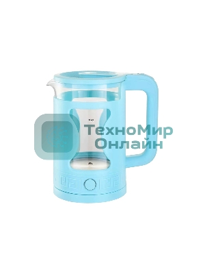 Чайник электрический Energy E-257 1.5л стекло, голубой