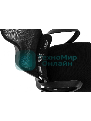 Кресло руководителя Бюрократ Sigma 2 черный сетка/ткань крестов. пластик