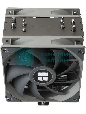 Кулер для процессора Thermalright Assassin Spirit 120 V2 серебристый/черный/серый (4-pin PWM, 154мм, Al/Cu, 4x6мм, 1x120мм, 66.17CFM, 25.6dBA, 1500RPM, S: 1851/1700/1200/115X, AM5/AM4)