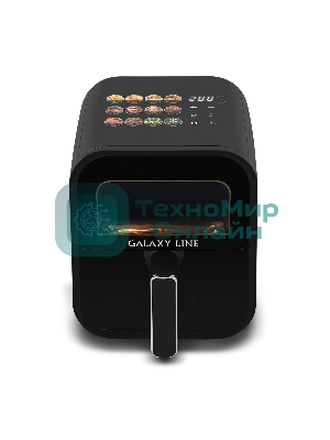 Аэрогриль Galaxy Line GL2532 черный, 1800 Вт, 4.5 л, сенсор, 11 программ