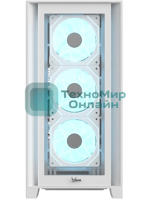 Компьютерный корпус AeroCool/Formula V Line Air Power G8 White, ATX, Dual Front Panels, TYPE-C*1, USB3.0*1