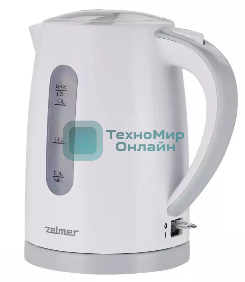 Чайник электрический Zelmer ZCK7616S белый/серый