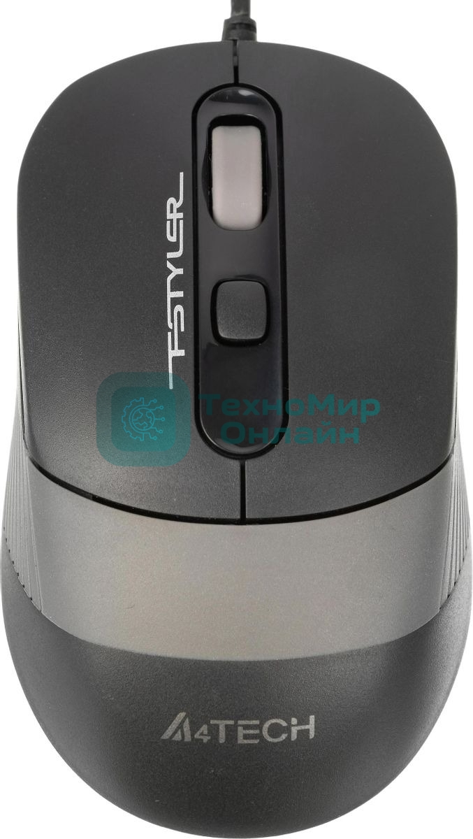Мышь проводная A4Tech Fstyler FM10 черный/серый, 1600 dpi, USB, кнопки - 4