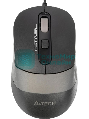 Мышь проводная A4Tech Fstyler FM10 черный/серый, 1600 dpi, USB, кнопки - 4