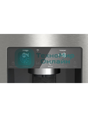 Холодильник Bosch KFI96APEA нержавеющая сталь трехкамерный 375/199л морозилка снизу, No Frost, Side by Side