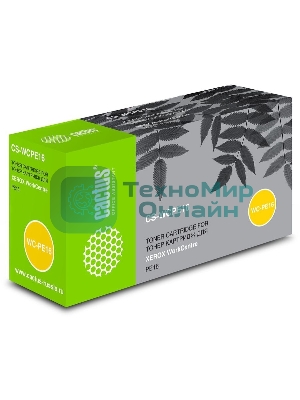 Картридж лазерный Cactus CS-WCPE16 (113R00667) черный (3500 стр.) для Xerox WorkCentre PE16