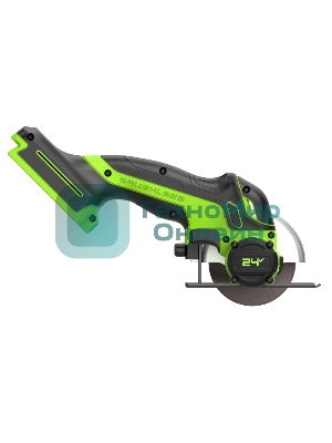 Угловая шлифовальная машина аккумуляторная GreenWorks GD24UCS, 24V, без АКБ и ЗУ (3402007)