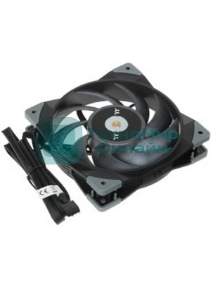 Вентилятор для корпуса Thermaltake TOUGHFAN 12 черный, 120 мм, 2000 об/мин, 22.3 дБ, 4 pin