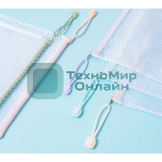 Папка на молнии ZIP Deli Colorful EF281 A5 ПВХ 0.23мм, ассорти, цвет молнии ассорти