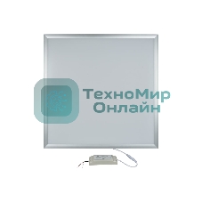 Светильник светодиодный потолочный встраиваемый Uniel Effective, белый свет 4000K, корпус серебристый, в комплекте с и/п