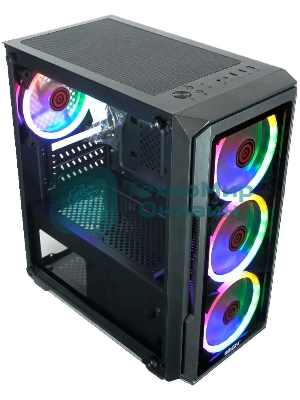 Компьютерный корпус Ginzzu CL690 mATX FAN 4*12FRGb
