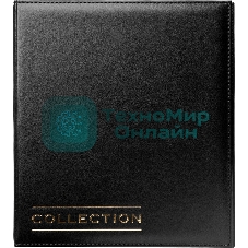 Папка на 4-х D-кольцах Silwerhof 2097305 верт. ПВХ 0.6 мм, черный вмест.30лист.