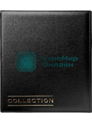 Папка на 4-х D-кольцах Silwerhof 2097305 верт. ПВХ 0.6 мм, черный вмест.30лист.