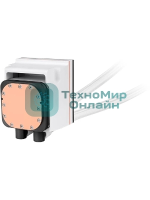 Система жидкостного охлаждения Thermaltake MAGFloe 420 Ultra Snow ARGB Soc-AM5/AM4/1200/1700/1851 белый 4-pin 34.5dB Al+Cu LCD Ret (CL-W452-PL14SW-A)