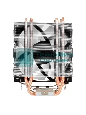 Кулер ExeGate Wizard EXX600-PWM.ARGb (Al+Cu, 6 тепл.трубки, LGA775/1150/1151/1155/1156/1200/1700/1851/AM2/AM2+/AM3/AM3+/AM4/AM5/FM1/FM2/754/939/940, TDP 180W, Fan 120мм PWM, 800-2400RPM, Hydro bearing, 4pin + 5V 3pin ARGb, 11-24db, 540г, ARGb подсветка, с термопастой, на защелках, Color Box)