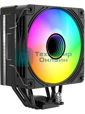 Кулер для процессора Bloody BD-AC205-ARGB1 ARGB черный, 120 мм, алюминий/медь, 1600 об/мин, 26 дБ, 4 pin, 205 Вт, 154 мм