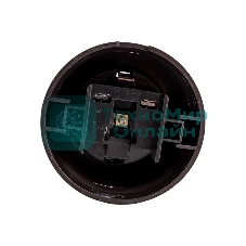 Розетка Bironi B1-101-22 пластик, с заземлением, коричневый