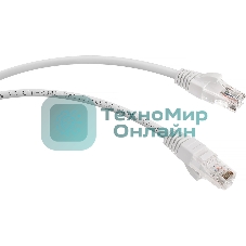 Шнур комм. Cabeus, кат. 5е, неэкр., U/UTP, RJ45/RJ45, LSZH, AWG24, 0.15м, белый