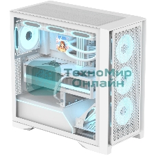 Компьютерный корпус AeroCool/Formula V Line Air Power G8 White, ATX, Dual Front Panels, TYPE-C*1, USB3.0*1