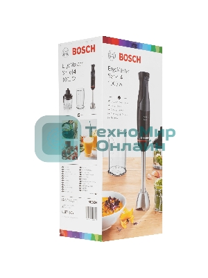 Блендер погружной Bosch MSM4B620 черный, 1000 Вт, плавная регулировка