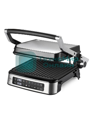 Гриль электрический BQ GR1008 Metallic Gray. Мощность:2200 Вт, Съемные пластины, Сенсорное управление, Две съемные пластины из литого алюминия с антипригарным покрытием, 5 автоматических режимов и возможнсть индивидуальной настройки, Крышка прибора открывается на 180 градусов, увеличивая рабочую поверхность в 2 раза для приготовления блюд барбекю, Регулировка высоты верхней пластины в зависимости от толщины продукта