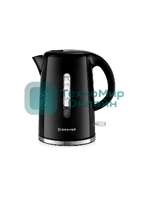 Чайник электрический BRAYER BR1032,2200 Вт, 1.7 л, пласт.корп,шкала,автоотк л,при.закип,подсвет