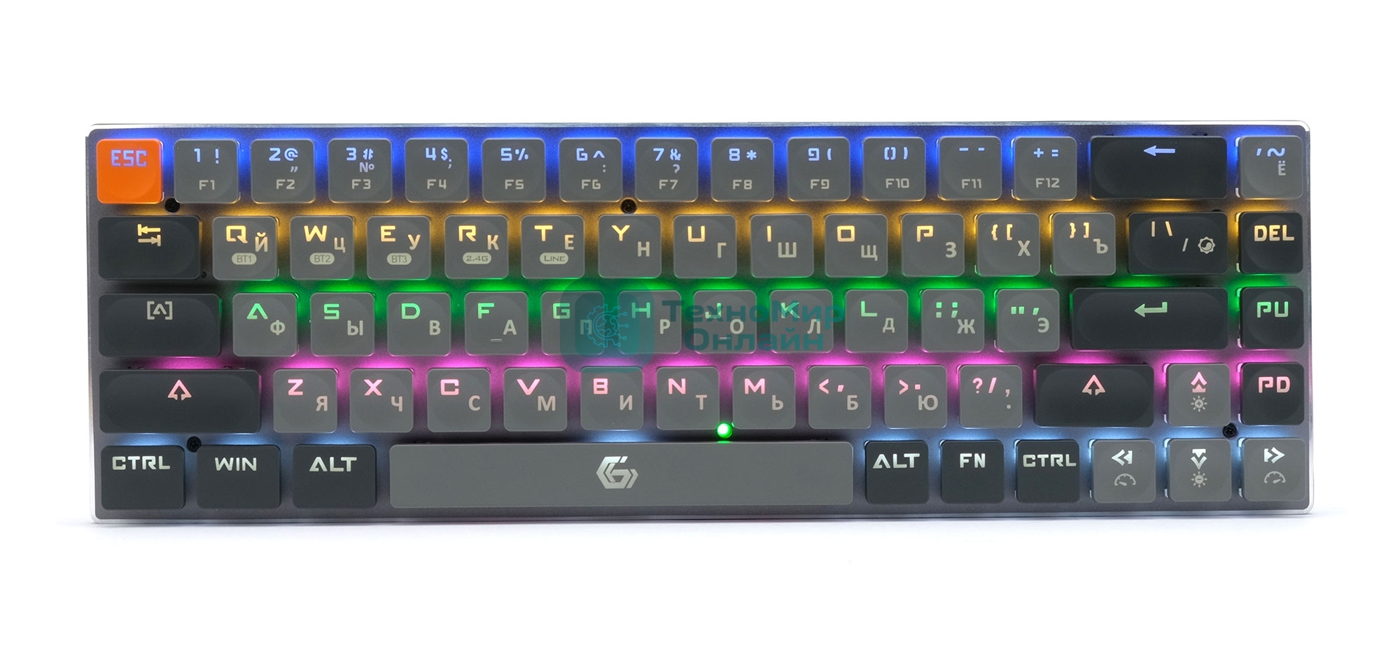 Клавиатура беспроводная Gembird KBW-7 Bluetooth, USB серая