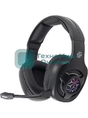 Гарнитура беспроводная/проводная с микрофоном Оклик HS-L575G черный накладные BT оголовье (1895253)