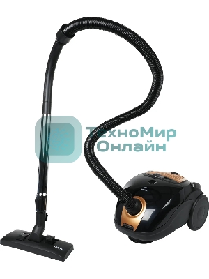 Пылесос Centek CT-2511 черный/желтый, 400/2000 Вт, уборка сухая, пылесборник мешок 2 л