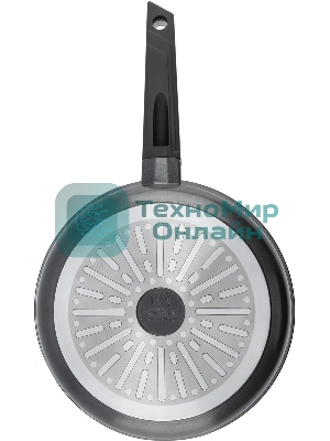 Сковорода Rondell Kontur RDA-1486, 24 см, с крышкой, графитовый