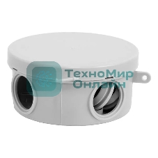 Коробка распределительная TOKOV ELECTRIC ОП 85х40 мм 4 каб. вводов IP54 серый (круг.)