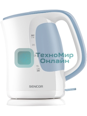 Чайник электрический Sencor SWK 2510WH пластик, 2,5 л, 2200 Вт, белый