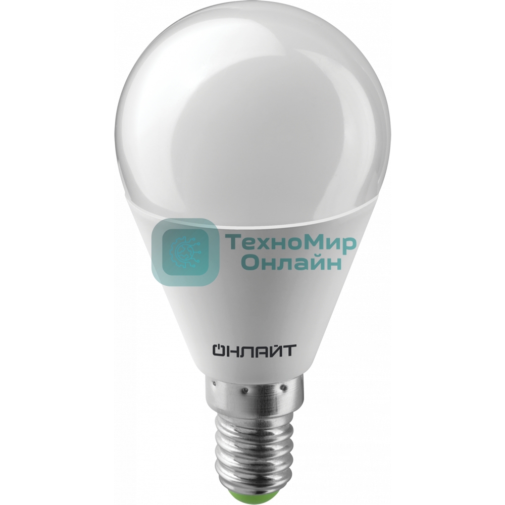 Лампа светодиодная ОНЛАЙТ 61967 OLL-G45-10-230-6.5K-E14