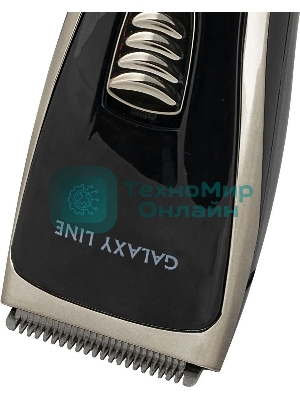 Набор для стрижки Galaxy Line GL 4165, черный, 3 Вт, время непрерывной работы до 1,5 ч, время зарядки около 2 часов, аккум. Li-Ion 3,7 В, емкость аккум. 600 мА*ч, лезвия из нержав. стали, ширина лезвия 40 мм, 2 насадки-расчески (3 и 6 мм, 9 и 12 мм), USB зарядка