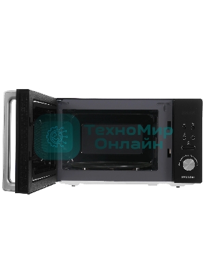 Микроволновая печь Hyundai HYM-D3001 черный, 20 л, 700 Вт, переключатели - сенсор, поворотный механизм