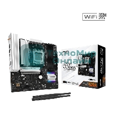 Материнская плата ASROCK A620AM Pro RS WiFi, AM5, AMD A620, 4xDDR5, 2xSATA, 3xM.2, 1xPCIe 4.0 x16, 1xPCIe 3.0 x2, 1xDP, 1xHDMI, 1x2.5Gb LAN, Wi-Fi 6E, Bluetooth 5.2, 1xUSB-C 5Gbps, 3xUSB-A 5Gbps, 4xUSB-A 2.0, 3x3.5 мм, 7.1, mATX