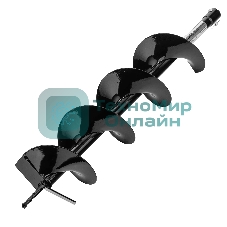 Шнек для грунта Denzel E-150, диаметр 15 0мм, длина 80 0мм, соединение 20 мм, несъемный нож