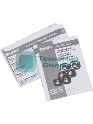 Акустическая система SVEN 120 2.0 черный 5Вт