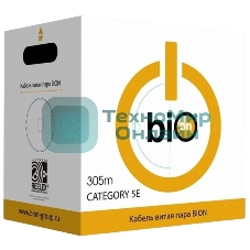 Кабель витая пара Bion BCL-F5480-381 F/UTP, кат.5e, 4x2x0,48 мм AWG 24, медь, одножильный, PE, для внешней прокладки, 305м, черный