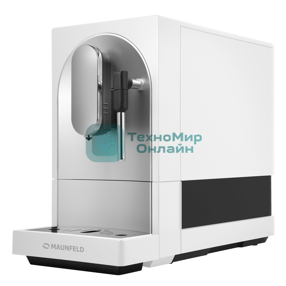 Кофемашина автоматическая Maunfeld MF-A7021WH белый, исп. кофе - зерна, 1.1 л, 1470 Вт, 19 бар