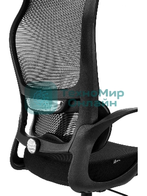 Кресло руководителя Бюрократ Sigma 2 черный сетка/ткань крестов. пластик