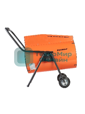 Тепловентилятор электрический Patriot PT-R 30, оранжевый/черный, 30 кВт, 270 м2, 380В, терморегулятор