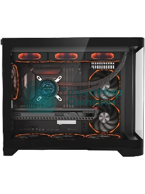 Компьютерный корпус 1STPLAYER UVIEW UV6 черный mATX UV6-BK