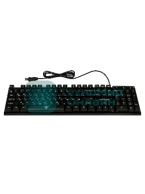 Клавиатура проводная KG-23U BLACK Nakatomi Gaming - игровая с RGb-подсветкой, USB, черная