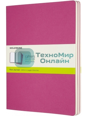 Блокнот Moleskine Cahier Journal, 120 стр, без разлиновки, розовый неон ch023d17