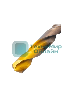 Набор сверл по металлу Denzel 1-10 мм, Р6М5К8-TiN, Golden Tip, 19 шт