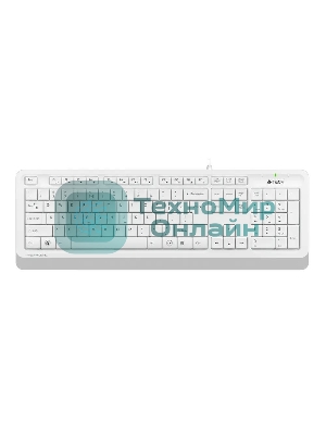 Комплект клавиатура+мышь A4Tech FStyler F1010 проводной, USB, 1600 DPI, белый/серый